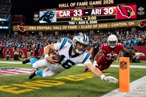 Carolina vence a Arizona en el arranque de la pretemporada de la NFL