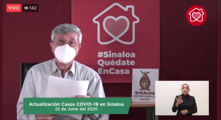 Sinaloa suma 1,036 defunciones confirmadas por COVID-19; hay 6,771 casos confirmados