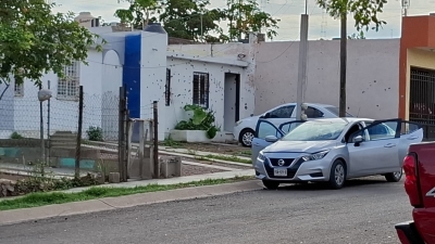 Por una bala perdida una mujer resultó herida durante un ataque a balazos a un domicilio en el fraccionamiento Nakayama