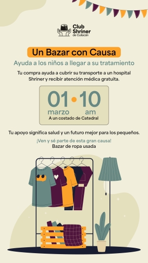 Invitan a bazar para apoyar a ni&ntilde;os quemados con necesidad de atenci&oacute;n hospitalaria