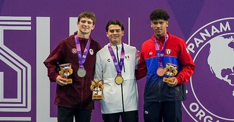 Kenny Zamudio suma la tercera presea de oro para M&eacute;xico en los clavados de Asunci&oacute;n 2025