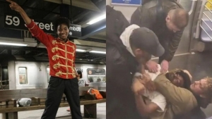 Indignación en Nueva York: protestan en el Metro por la liberación del asesino de un imitador de Michael Jackson