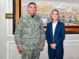 Pide Sheinbaum a Sedena que plan de seguridad de su gira como candidata a la presidencia le permita estar cerca de la gente