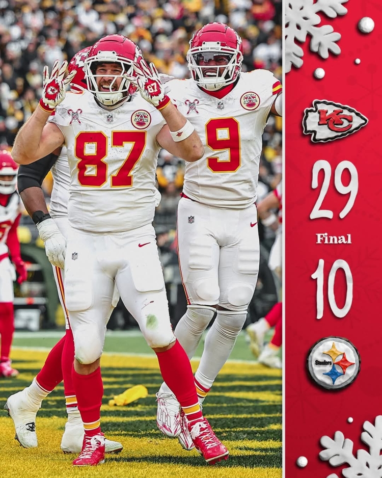 Los campeones Jefes de Kansas City se roban la Navidad