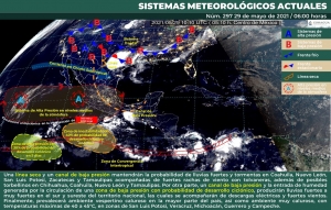 Fuertes rachas de viento, tolvaneras en el norte y noreste del pa&iacute;s