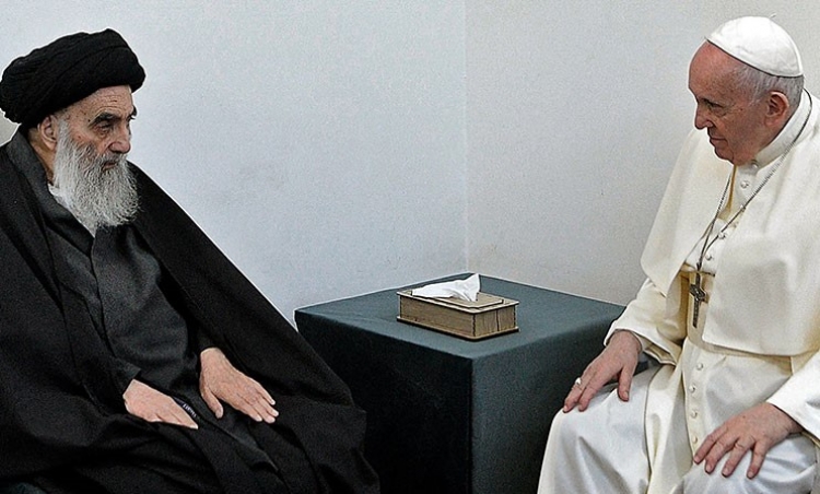 Papa Francisco se reunió en Irak con el gran ayatollah Ali al-Sistani