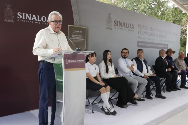 Inaugura Gobernador Rocha biblioteca en comunidad Monte Verde de Villa