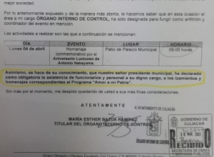 Crea alcalde de Culiac&aacute;n su propio Lunes C&iacute;vico y obliga a todos los trabajadores a asistir