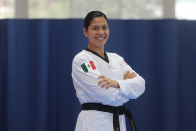 La taekwondoin Briseida Acosta visti&oacute; el uniforme de combate de los Juegos Ol&iacute;mpicos