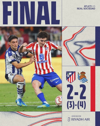 La Real Sociedad conquista la Copa del Rey al vencer en serie de penaltis al Atl&eacute;tico de Madrid