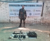 En Elota fuerzas federales aseguraron a un civil con artefactos explosivos improvisados