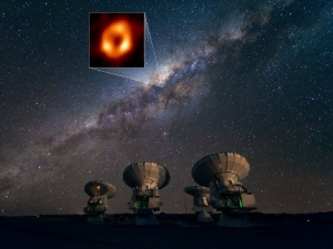 Captan primera imagen del agujero negro supermasivo en el corazón de nuestra galaxia