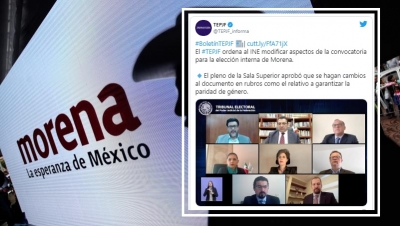 Porfirio y Delgado critican al TEPJF por corregir convocatoria en Morena