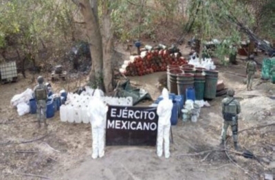 Grupo Interinstitucional asegura 12 laboratorios clandestinos en Culiac&aacute;n, Cosal&aacute; y Mocorito