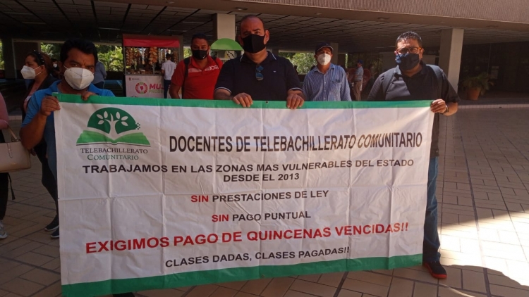 Deja Gobierno del Estado sin pago de quincenas a maestros de Telebachillerato