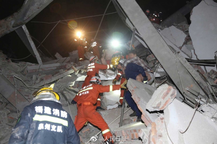 Se derrumba hotel usado para cuarentena en China