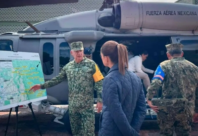 Acude Sheinbaum a zonas afectadas por lluvias; inicia recorrido en Puebla