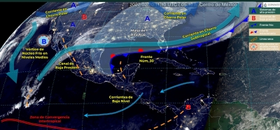 Probabilidad de lluvias se prev&eacute;n hoy en Sinaloa y Sonora