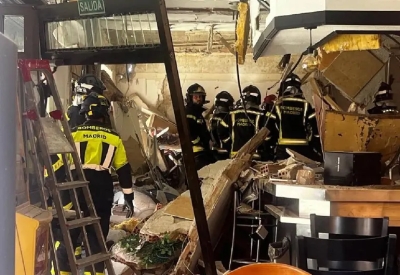 Fuerte explosi&oacute;n de gas en bar de Madrid deja 25 heridos; varios de gravedad
