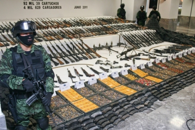 Cada a&ntilde;o 200 mil armas de fuego ingresan a M&eacute;xico