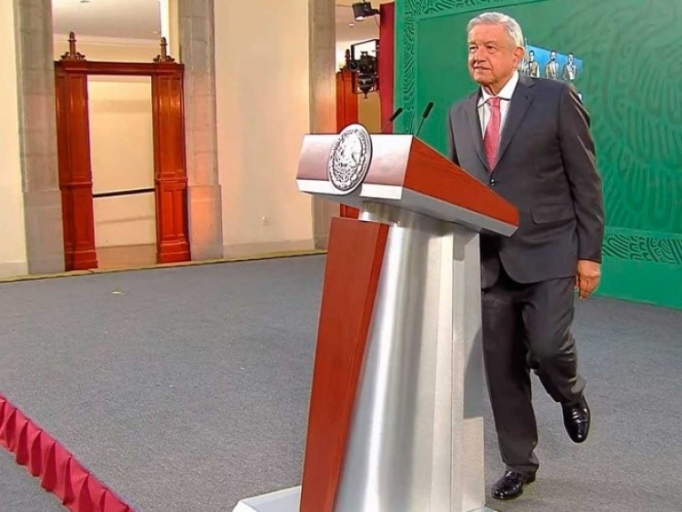 El presidente Andrés Manuel López Obrador en un sólo pie al responder que el combate a la corrupción es su mayor logro hasta ahora.