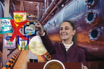 México dejará de importar leche en polvo de EEUU; busca crear nuevas plantas para cubrir su demanda con Leche del Bienestar