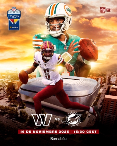 Sao Pablo y Madrid figuran en los juegos internacionales de la NFL 2025