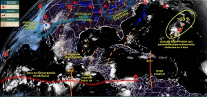 Probabilidad de lluvias puntuales fuertes, descargas el&eacute;ctricas y posible granizo en Sinaloa, hoy