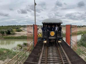 Arranca construcci&oacute;n de nuevo puente ferroviario que conectar&aacute; M&eacute;xico y EU