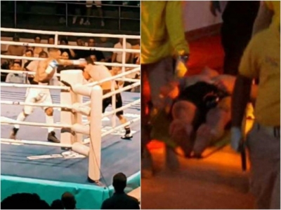 Boxeador cae en coma tras ser noqueado