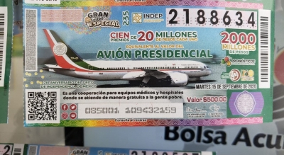 Venta de 'cachitos' para rifa de avi&oacute;n presidencial un &eacute;xito en Veracruz, se agotan en dos d&iacute;as