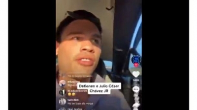Julio C&eacute;sar Ch&aacute;vez Jr, Es detenido por policias en Culiac&aacute;n
