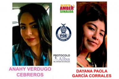 Desaparecen Anahy y Dayana en Mazatl&aacute;n y Culiac&aacute;n &iexcl;ayuda a encontrarlas!