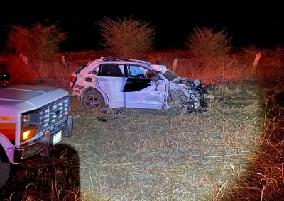 Una mujer resulta lesionada en volcadura ocurrida en la carretera M&eacute;xico 15