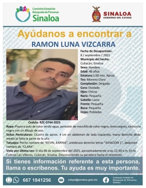 Aparece asesinado un hombre desaparecido en Culiac&aacute;n