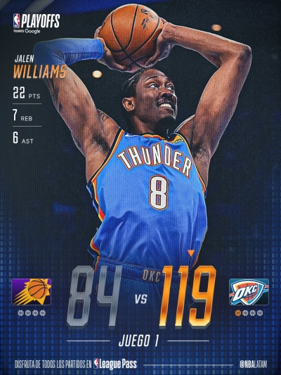 Los Celtics, Thunder, Magic y Spurs inician con victoria la postemporada de la NBA