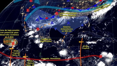 Pron&oacute;stico del clima para el 23 de agosto en Culiac&aacute;n; cielos cubiertos con chubascos tormentosos esta ma&ntilde;ana: SMN