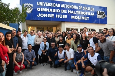 Halteristas universitarios agradecen la apertura del Gimnasio &ldquo;Jorge Huie Molinet&rdquo;, el mejor en la Rep&uacute;blica Mexicana para practicar dicha disciplina