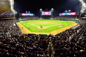 La pasi&oacute;n por el b&eacute;isbol inunda de aficionados el estadio de Tomateros, en el primer juego de la serie final de LMP