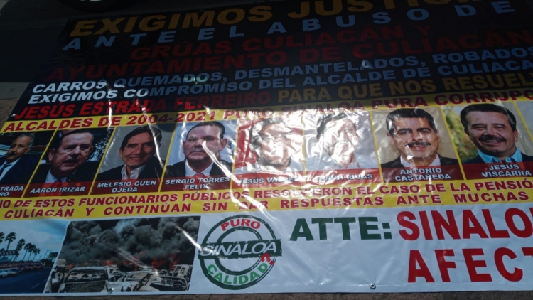 &iexcl;Siguen sin cumplirles! Exigen pago de sus veh&iacute;culos de la pensi&oacute;n Gr&uacute;as Culiac&aacute;n