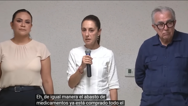 Garantiza la Presidenta Sheibaum que el abasto de medicamentos estará garantizado en Sinaloa en los próximos dos meses
