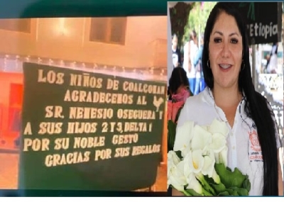 En Coalcom&aacute;n, alcaldesa de MC rindi&oacute; homenaje al 'Mencho' l&iacute;der del C&aacute;rtel Jalisco
