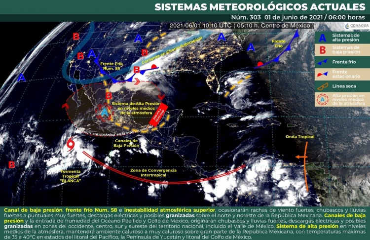 Incremento de nublados por la tarde así como lluvias aisladas en Sinaloa