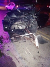 Se lesionan tres j&oacute;venes en aparatoso accidente sobre la carretera hacia El Lim&oacute;n de los Ramos