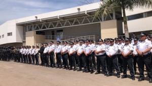 Refuerzan el operativo de Tr&aacute;nsito para SS; equipan con cascos nuevos a los agentes