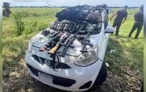 Aseguran fuerzas federales a nueve personas, armas y equipo t&aacute;ctico en Sinaloa: SSPyPC