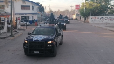 Operativo tras ataque contra polic&iacute;as estatales en Escuinapa