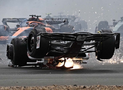 Escalofriante accidente de Zhou interrumpi&oacute; el GP de Gran Breta&ntilde;a