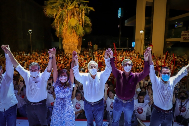 Celebró RRM con la militancia la contundente victoria a la gubernatura de Sinaloa