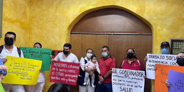 Sin justificación despiden a más de 36 trabajadores del Hospital General de Culiacán